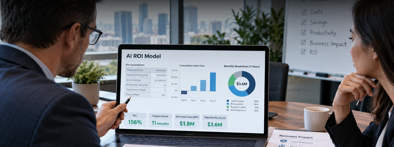 Cómo calcular el modelo de ROI para IA empresarial