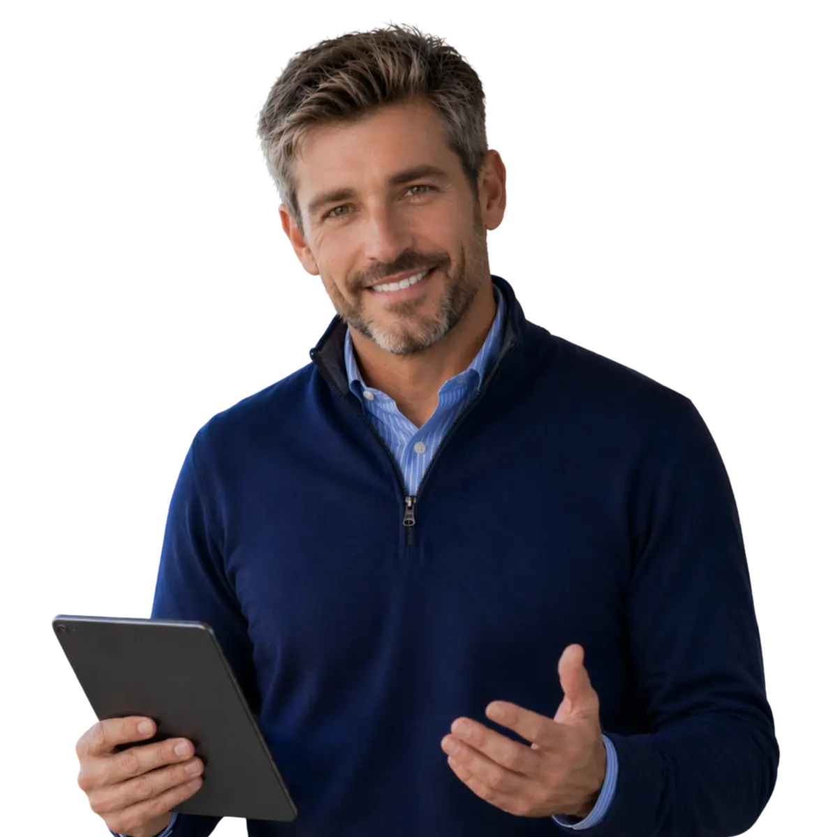 mobile-hombre-equipo-de-trabajo